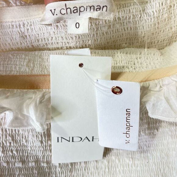 NEW V. Chapman Angelina Dress in White Meringue Size 0 - Picture 12 of 16